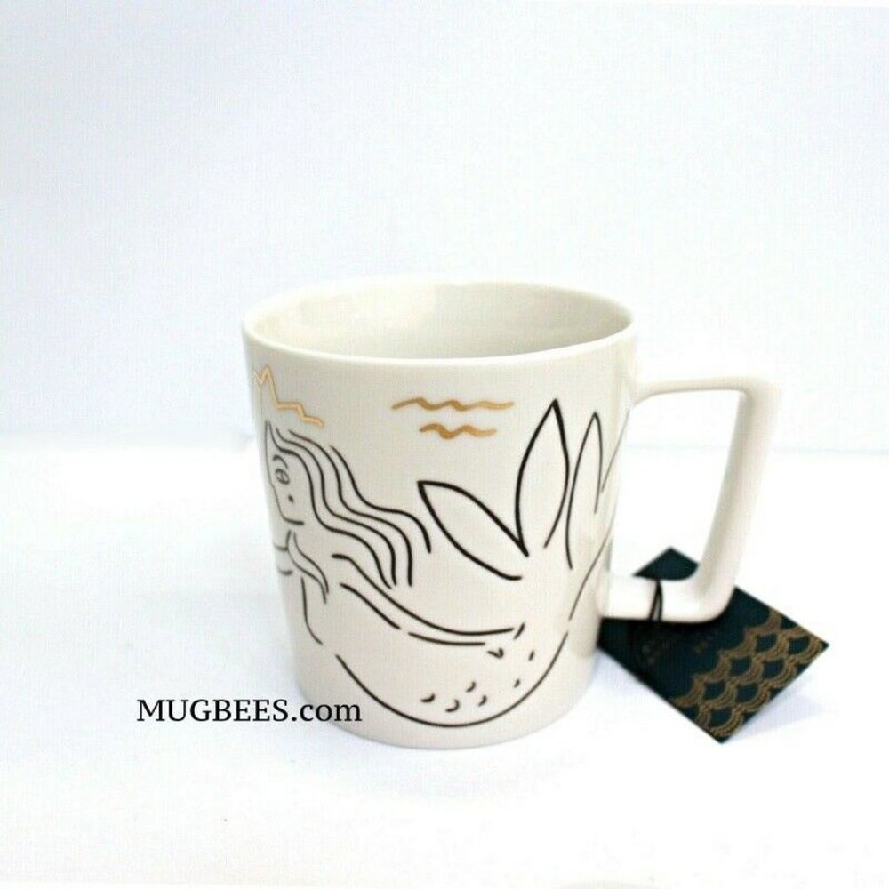 Starbucks Anniversary 2017 Siren at Sea Ceramic Coffee Cup Mug 12 oz